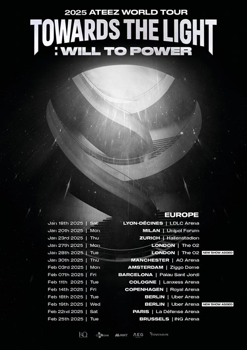 Ateez wordl tour 2025 tour dates 